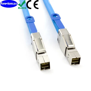Внешний кабель Mini SAS HD SFF-8644 к Mini SAS SFF-8644 военно-синего цвета высокой плотности